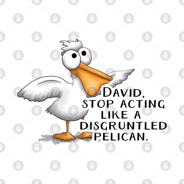 David Disgruntled Pelican by Donnaistic