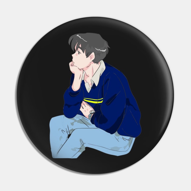 Boy lost in thoughts Pin by Right-Fit27