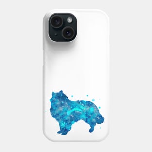 Eskimo Dog Watercolor Painting Phone Case