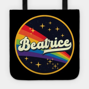 Beatrice // Rainbow In Space Vintage Style Tote