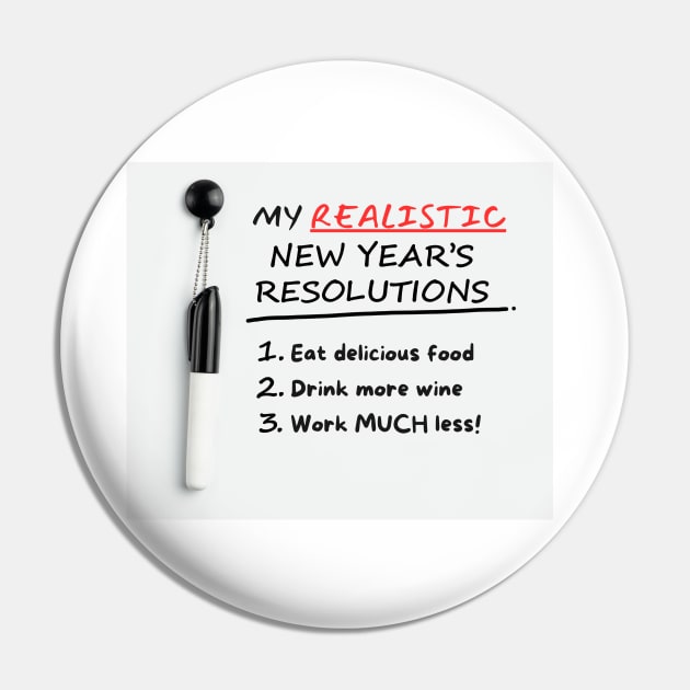 Realistic New Year's Resolutions Pin by Doodle and Things