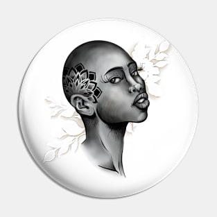 Beautiful african woman portrait Pin