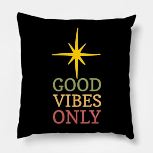 FALL GOOD VIBES ONLY STAR Pillow
