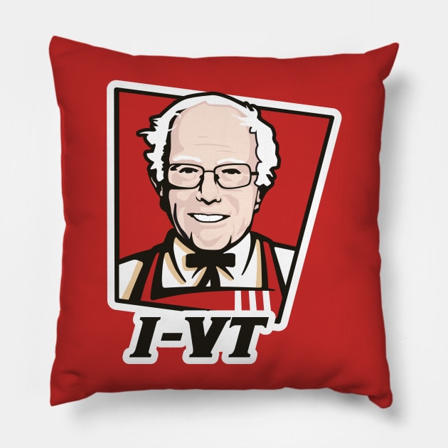 Col. Sanders (on red) Pillow by SeminalDesigner