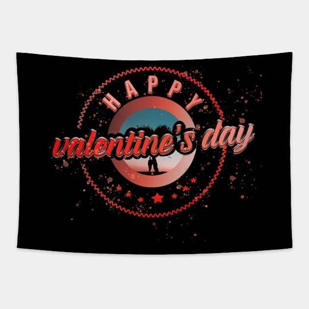 happy valentines day Tapestry by ahnoun