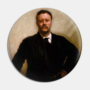 Portrait of Theodore Roosevelt by John Singer Sargent Pin