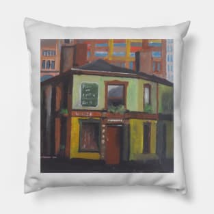 A Pub In Manchester, England Pillow