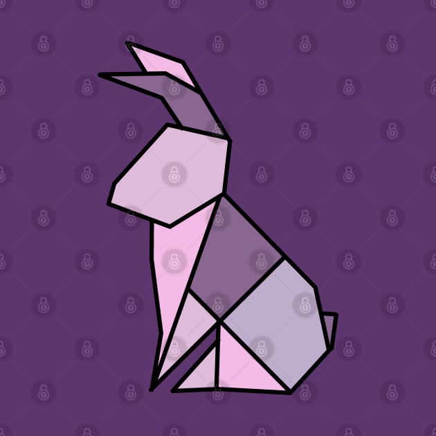 Origami Rabbit Lavender by Numerica