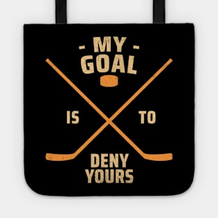 funny hockey Tote