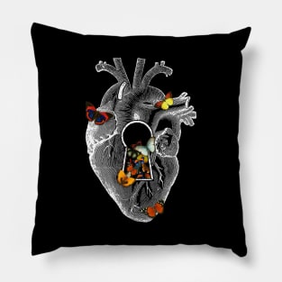 Heart Spring Butterfly by Tobe Fonseca Pillow