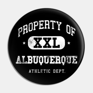 Albuquerque Vintage Retro Distressed College Property Athletic Pin