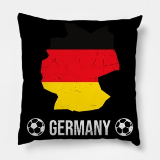 Germany Soccer Map National Team Fan Football Pillow