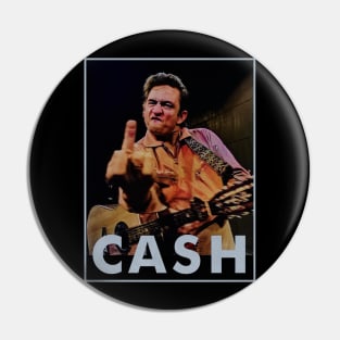 90s Johnny Cash Middle Finger Pin