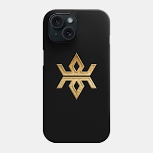 Iwate Prefecture Symbol in Gold Faux Phone Case