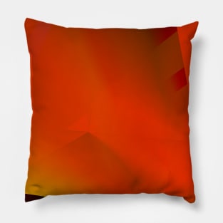 red marron orange abstract texture Pillow