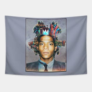 Basquiat Collage Tapestry