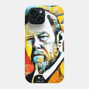 Bram Stoker Abstract Portrait | Bram Stoker Abstract Artwork 15 Phone Case