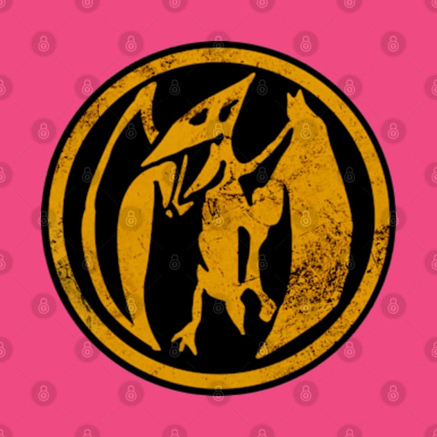 Vintage Pink Ranger Logo by mighty corps studio