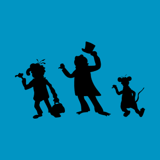 Hitchhiking Ghosts - Black silhouette T-Shirt