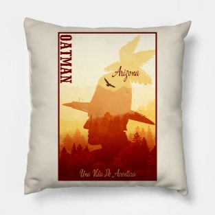 Oatman Arizona wild west town Pillow