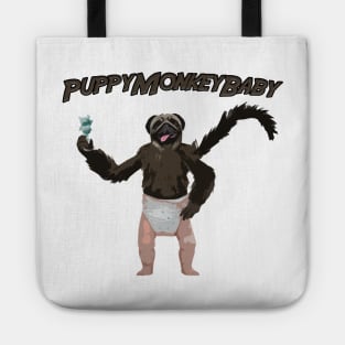 PuppyMonkeyBaby Puppy Monkey Baby Funny Commercial Tote