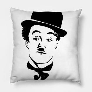 Bw Artwork Chaplin Pillow