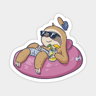 Weekend Sloth (light) Magnet