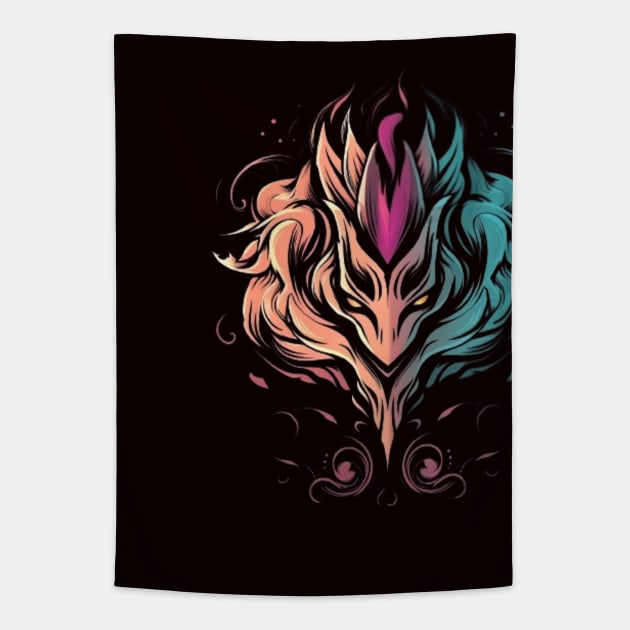 Mystical Basilisk Logo Tapestry by Yurii