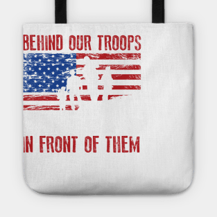 Stand Behind Our Troops USA Tote