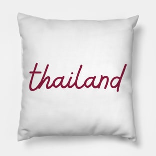 thailand - maroon red Pillow