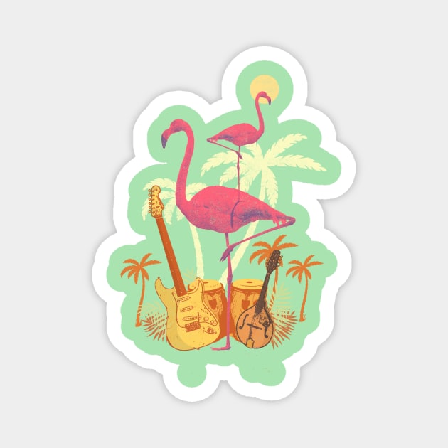 TROPICAL CITY Magnet by Showdeer