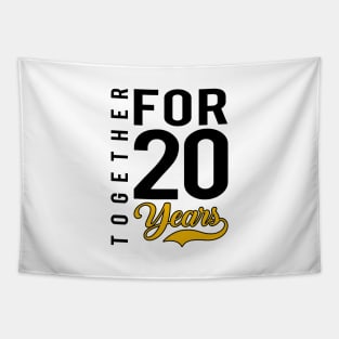 '20th Wedding Anniversary' Cool Wedding Gift Tapestry