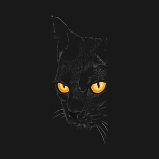 Mysterious Black Cat T-Shirt