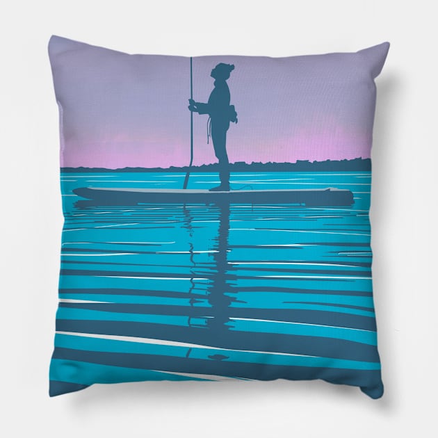 Sup at night Pillow by comecuba67