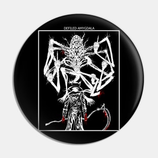 Bloodborne inspired Defiled Amygdala in square Pin