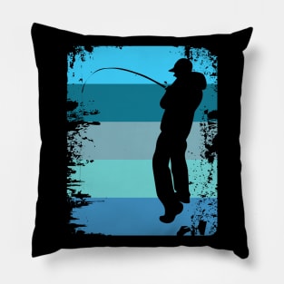 Fisherman angler fishing fishing Pillow