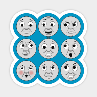 The many faces of Thomas the Tank Engine Magnet