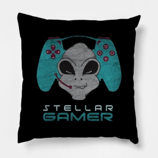 Alien Head Gamer Pillow