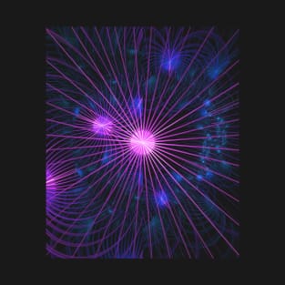 Star String Galaxy, Digital Abstract Artwork T-Shirt