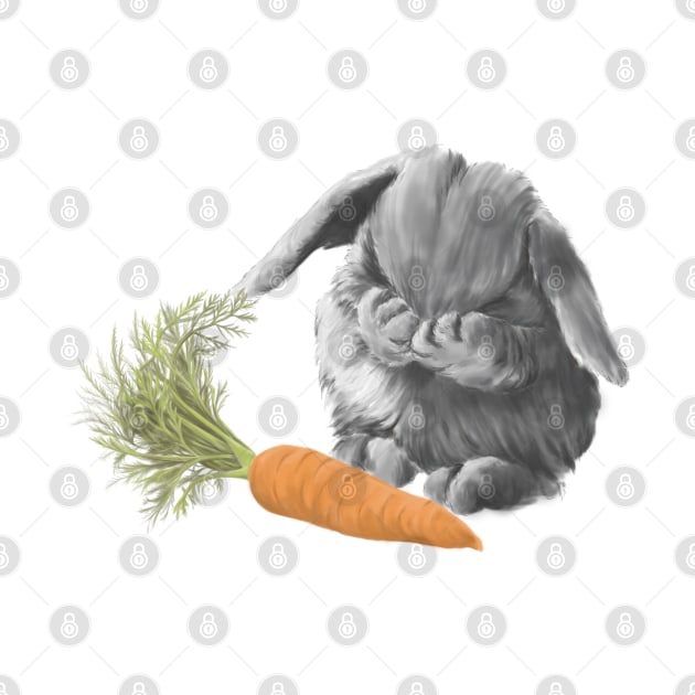 Bunny with carrot by Anilia