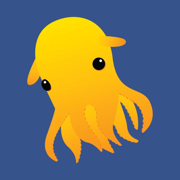 Yellow Dumbo Octopus by TheArtArmature