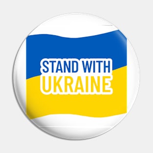 Stand With Ukraine Design Pin