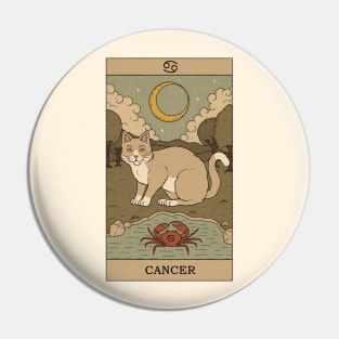 Cancer Cat Pin