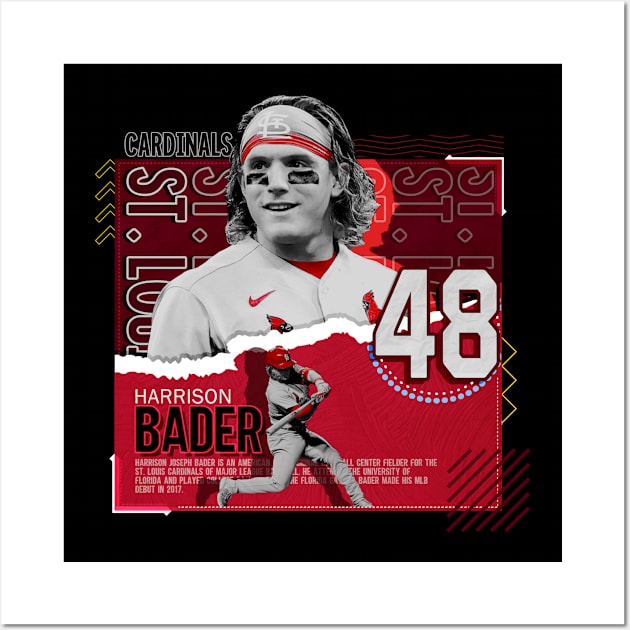 Rinkha Harrison Bader Baseball Paper Poster Cardinals T-Shirt