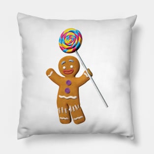 Gingerbread With Lollypop Pillow