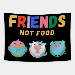 Friends Not Food Animal lover gift Tapestry