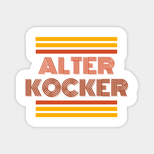 Alter Kocker, Funny Yiddish Term for Old Person Magnet