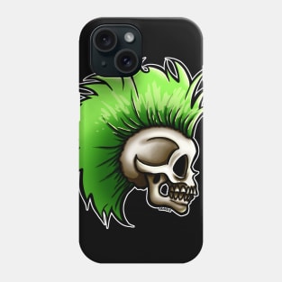 Punk Skull (Green Version) Phone Case