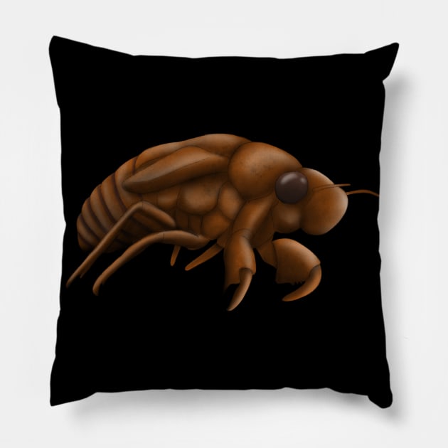 Cicada Nymph Pillow by Wilderness Insider