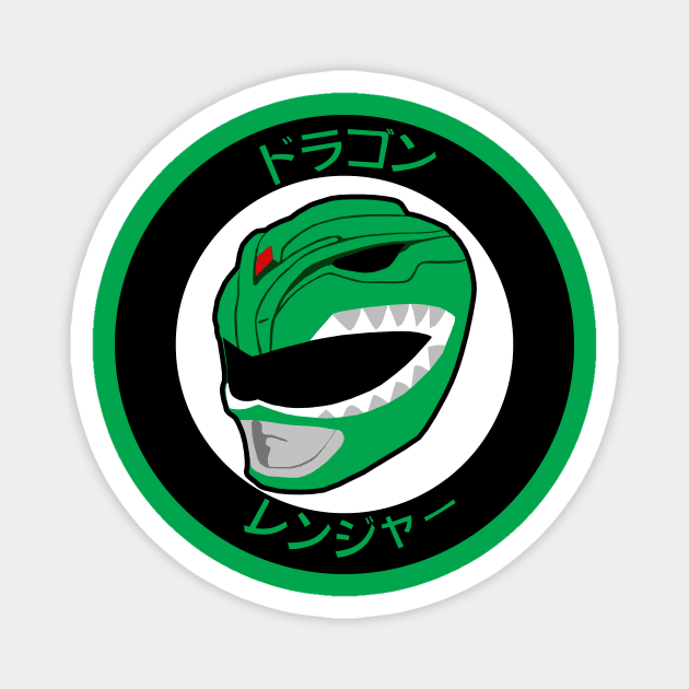 Green Dragon Ranger Magnet by KayZee